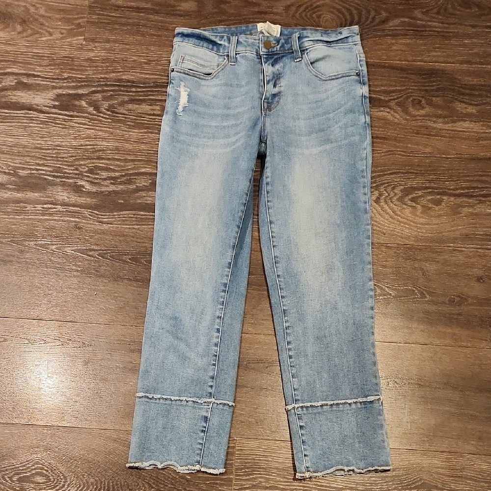 ❤️ FOR THE REPUBLIC MID-RISE STRAIGHT CROP JEANS, 4 (27) - Picture 2 of 6